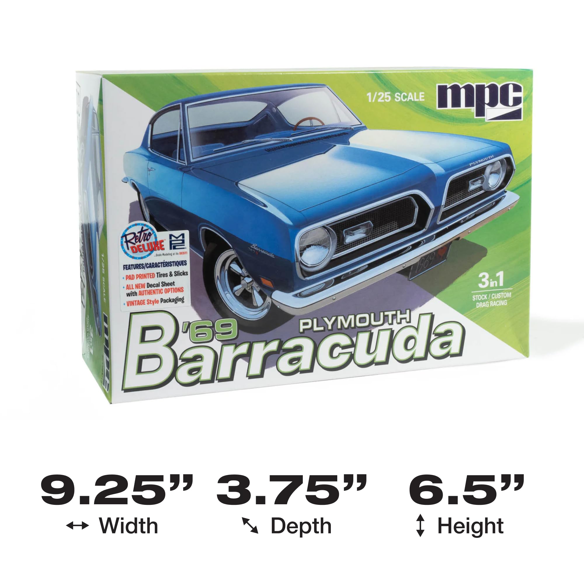 Amazon.com: MPC 1969 Plymouth Barracuda 1:25 Scale Model KIt